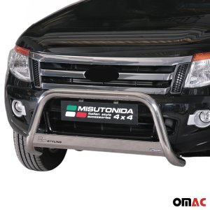 Ford Ranger Bull Bar - Omac - Steel - Silver - '19-'23